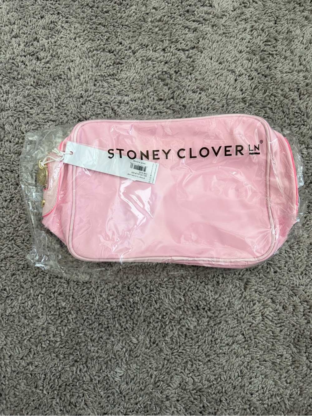Stoney Clover Lane Large Pink Nylon Pouch